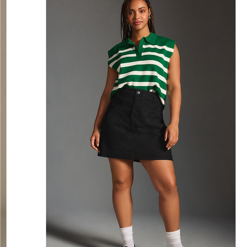 Maeve Black Mini Skirt